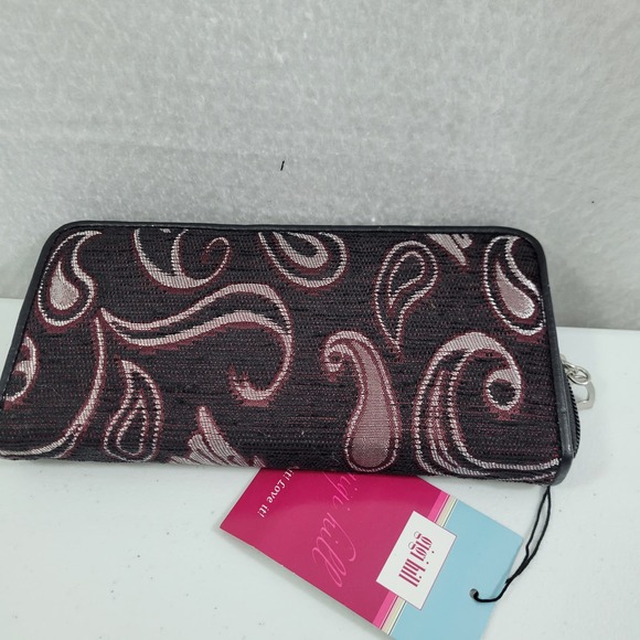 Gigi Hill Wallet Brocade Like With Raised Floral Print NWT 22724-0692 - Picture 2 of 5